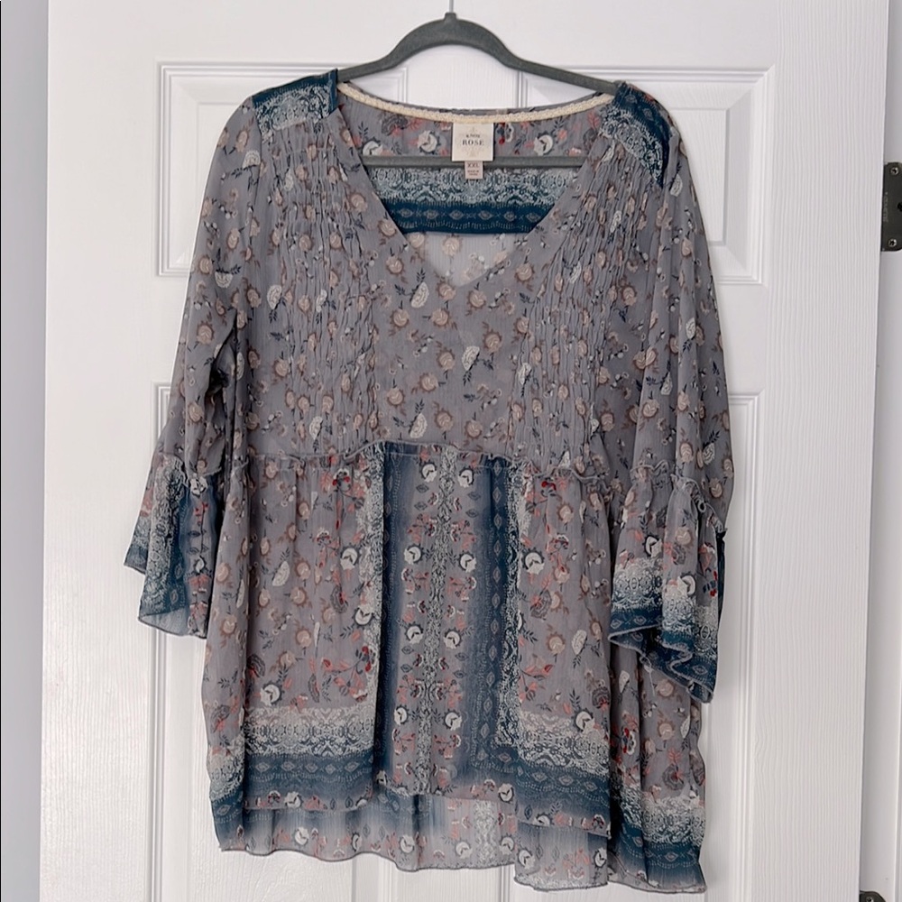 Floral Print Women's Top